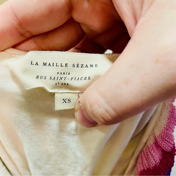 Sezane Leya Top Knit Multicolor XS X-Small - Picture 4 of 8
